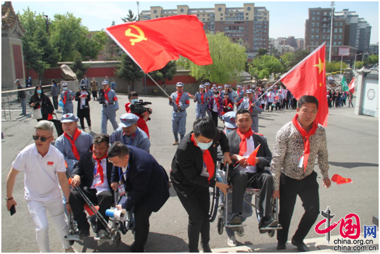 长春市二道区残疾人创业孵化基地举办庆祝建党100周年